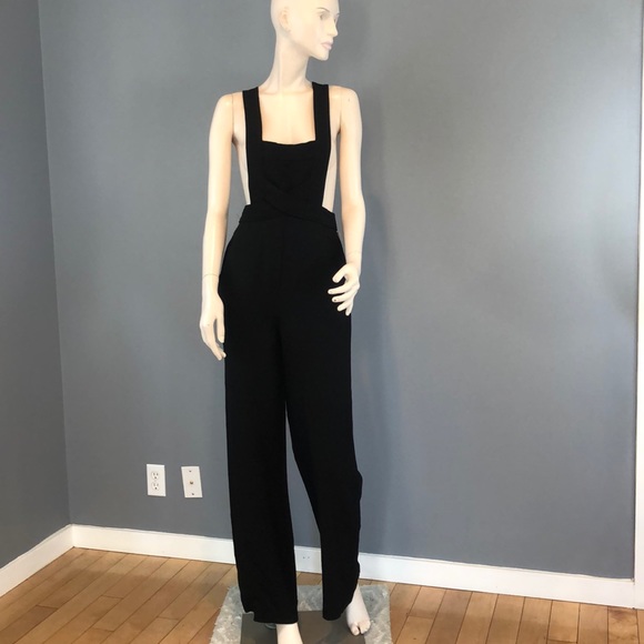 A.L.C. Pants - NWT ALC “Harlow” Black Crepe Overall Jumpsuit Sz 4